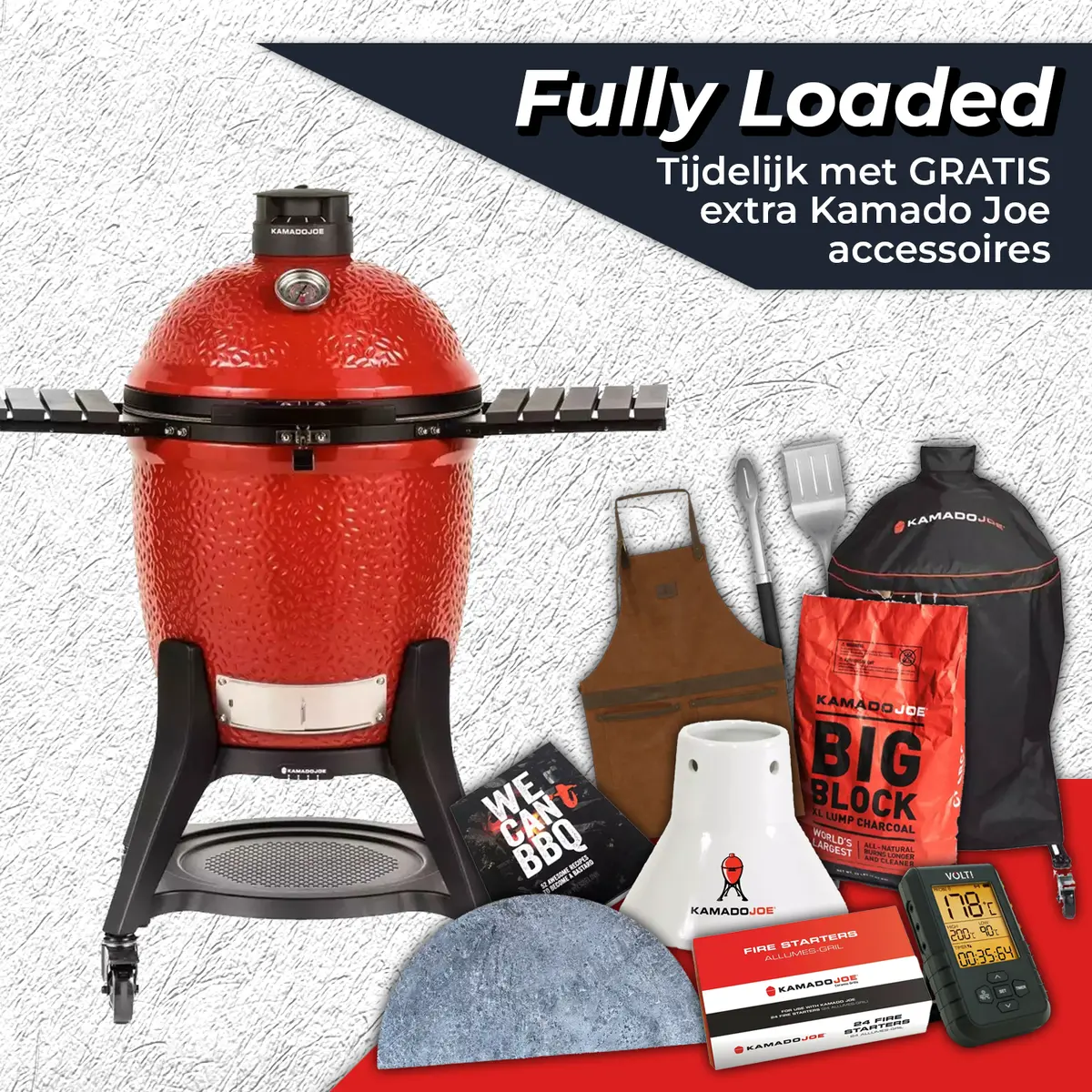Kamado Joe Classic III Fully Loaded, Kamado Joe, BBQkopen