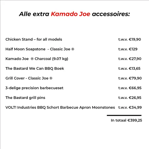 Konnected Joe International Fully Loaded, Kamado Joe, BBQkopen