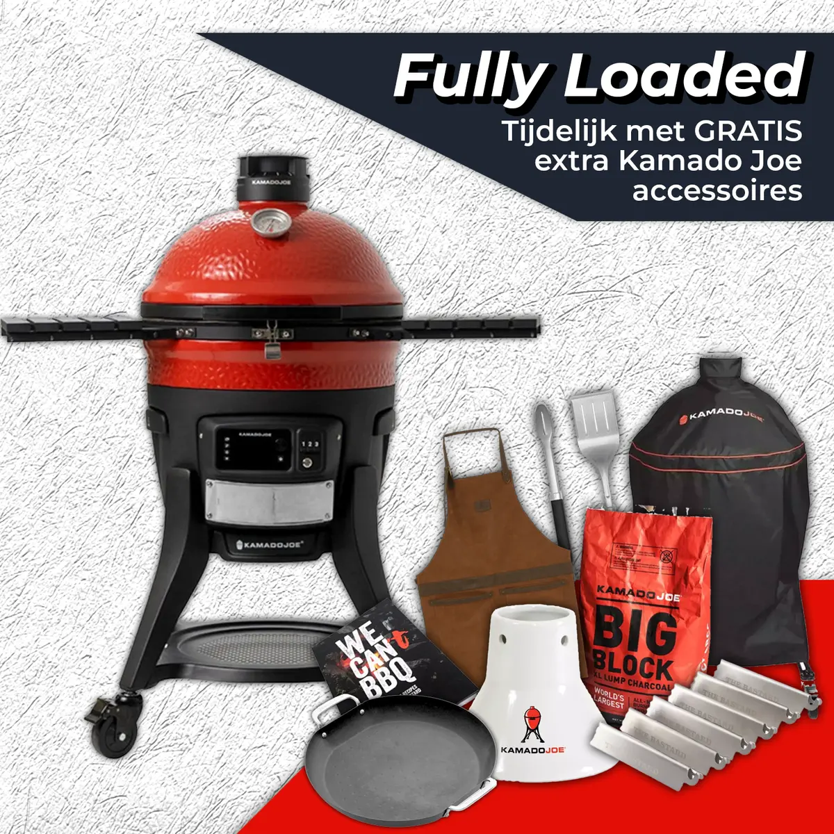 Konnected Joe International Fully Loaded, Kamado Joe, BBQkopen