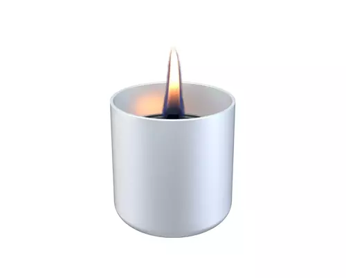 Lilly glass 8cm - licht grijs