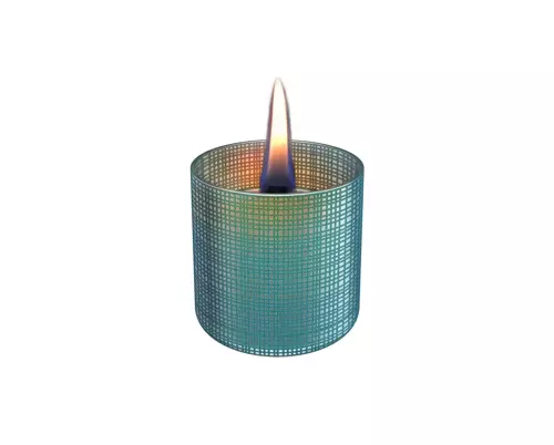 Lilly glass 8cm - groen print