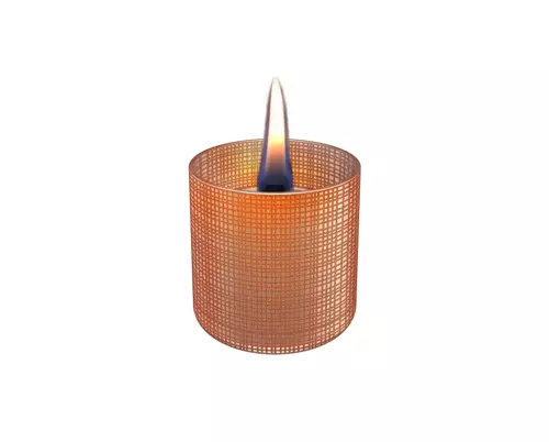 Lilly glass 8cm - oranje print