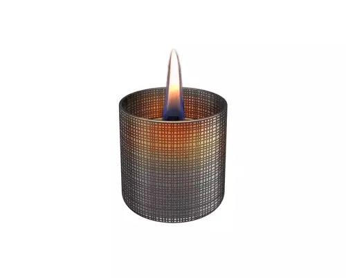 Lilly glass 8cm - donker grijs print