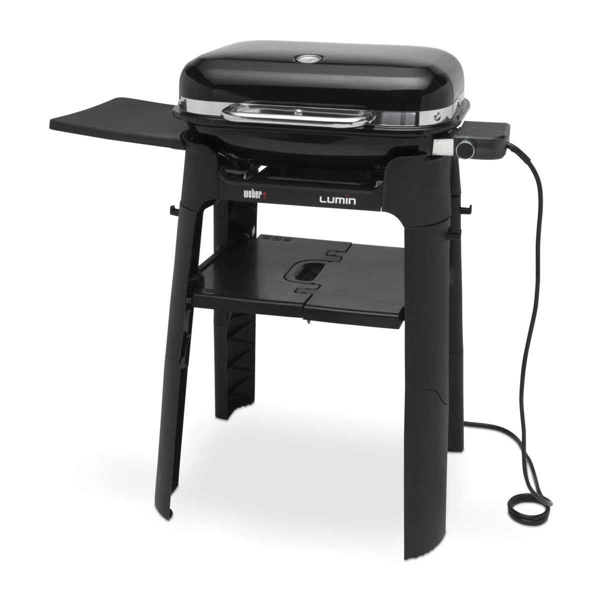 Lumin Black Weber with stand - bbqkopen.nl