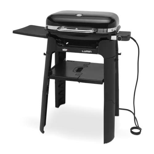 Lumin Black Weber with stand - bbqkopen.nl