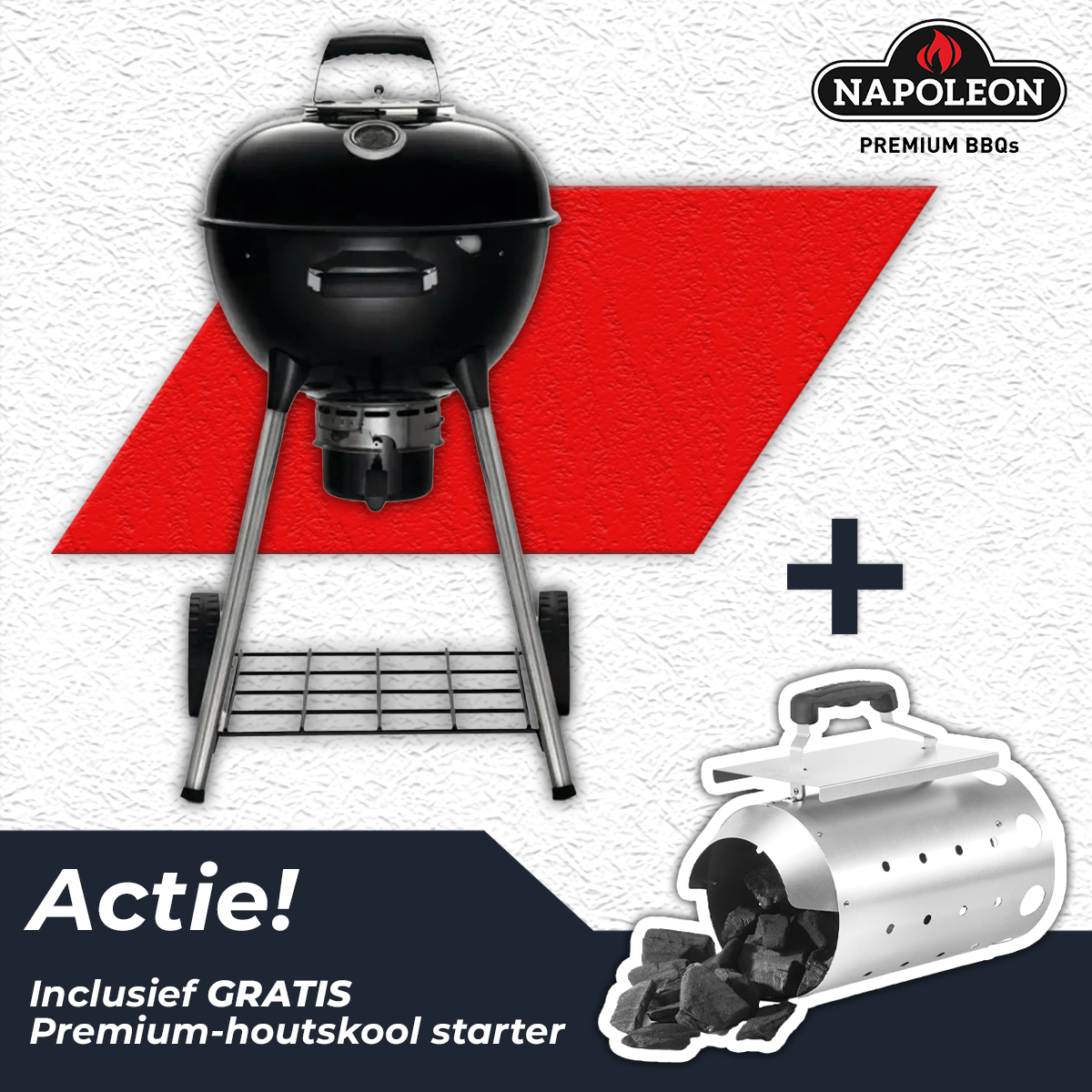 Napoleon Charcoal Premium NK18K-LEG-3 (Ø 47 cm), Napoleon, BBQkopen