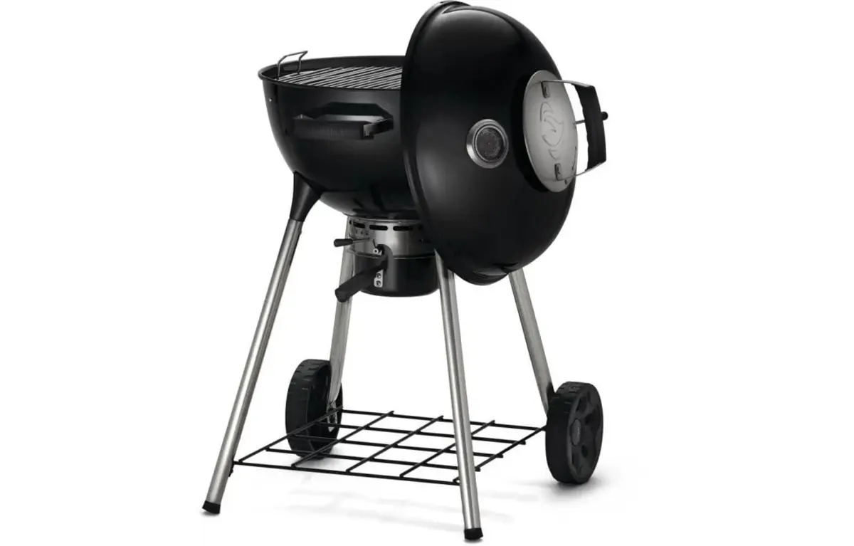 Napoleon Charcoal Premium NK18K-LEG-3 (Ø 47 cm) schuin open, Napoleon, BBQkopen