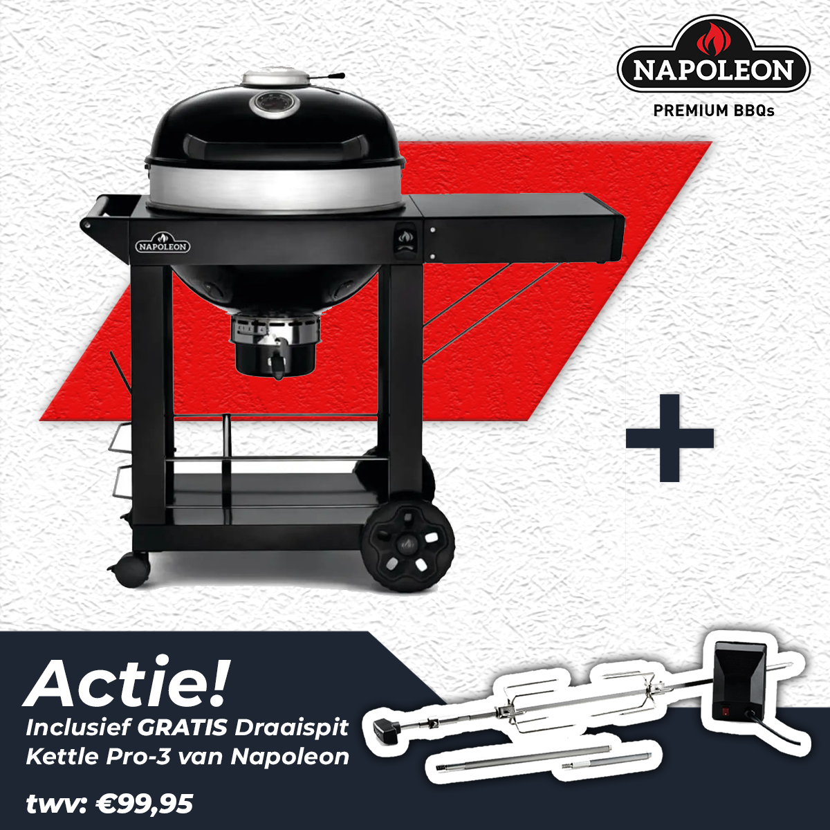 Napoleon Charcoal Pro PRO22K-CART-3 (Ø 57 cm) - afbeelding 1