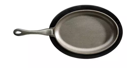 Napoleon Gietijzeren Skillet pan met onderzetter en afneembaar handvat