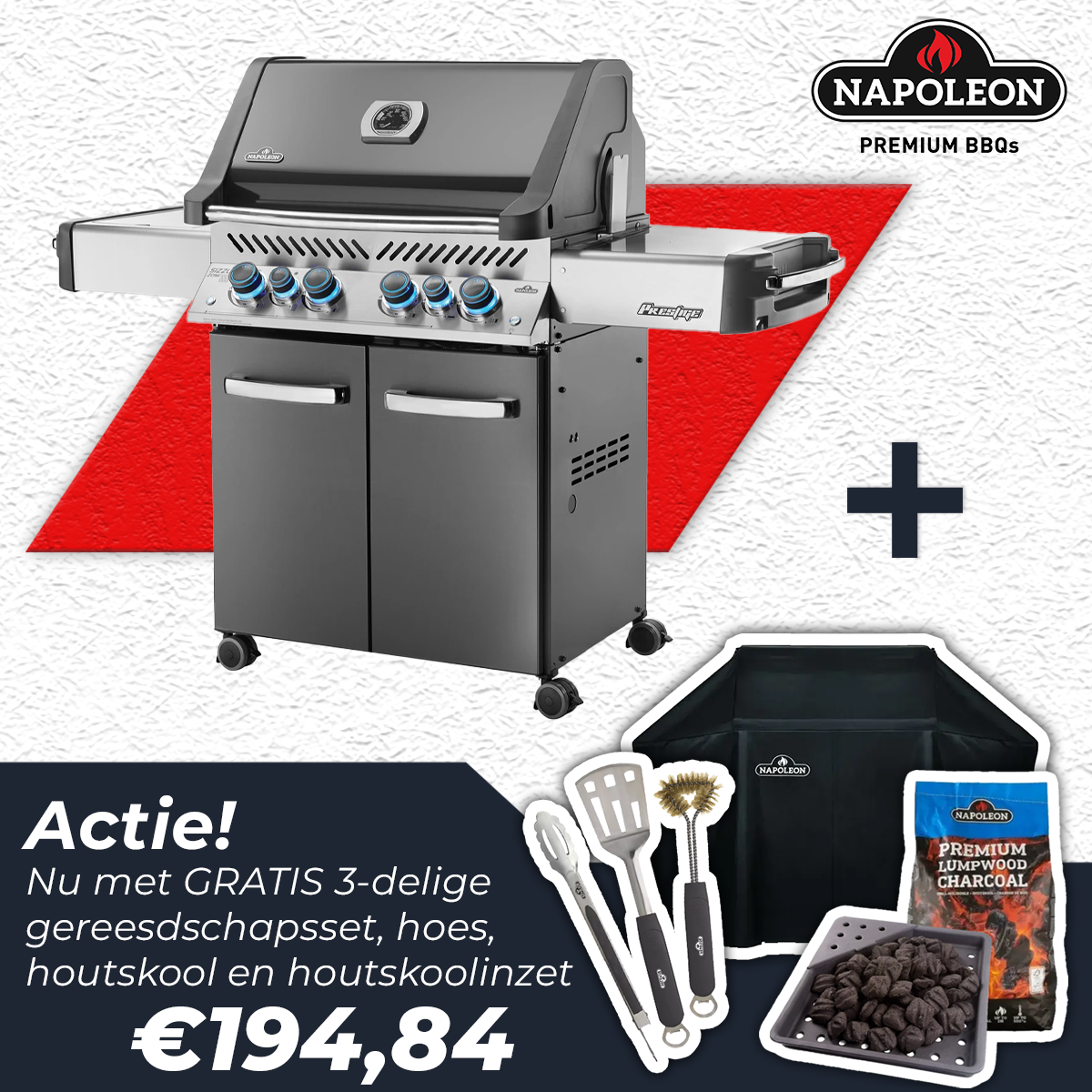 Napoleon Prestige® 500 Charcoal Grey actie, Napoleon, BBQkopen