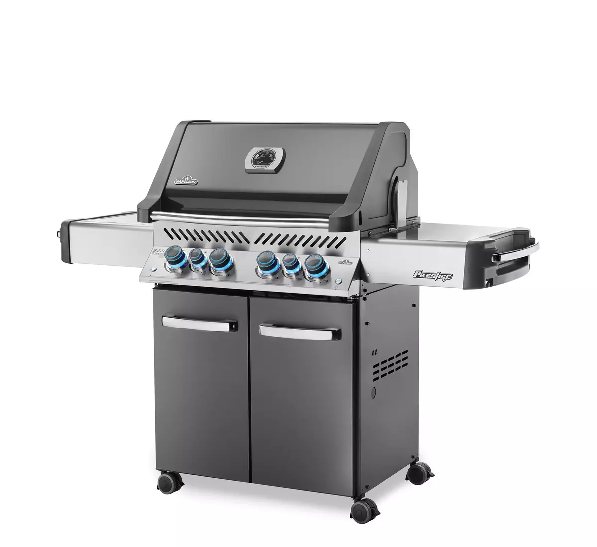 Napoleon Prestige® 500 Charcoal Grey schuin, Napoleon, BBQkopen