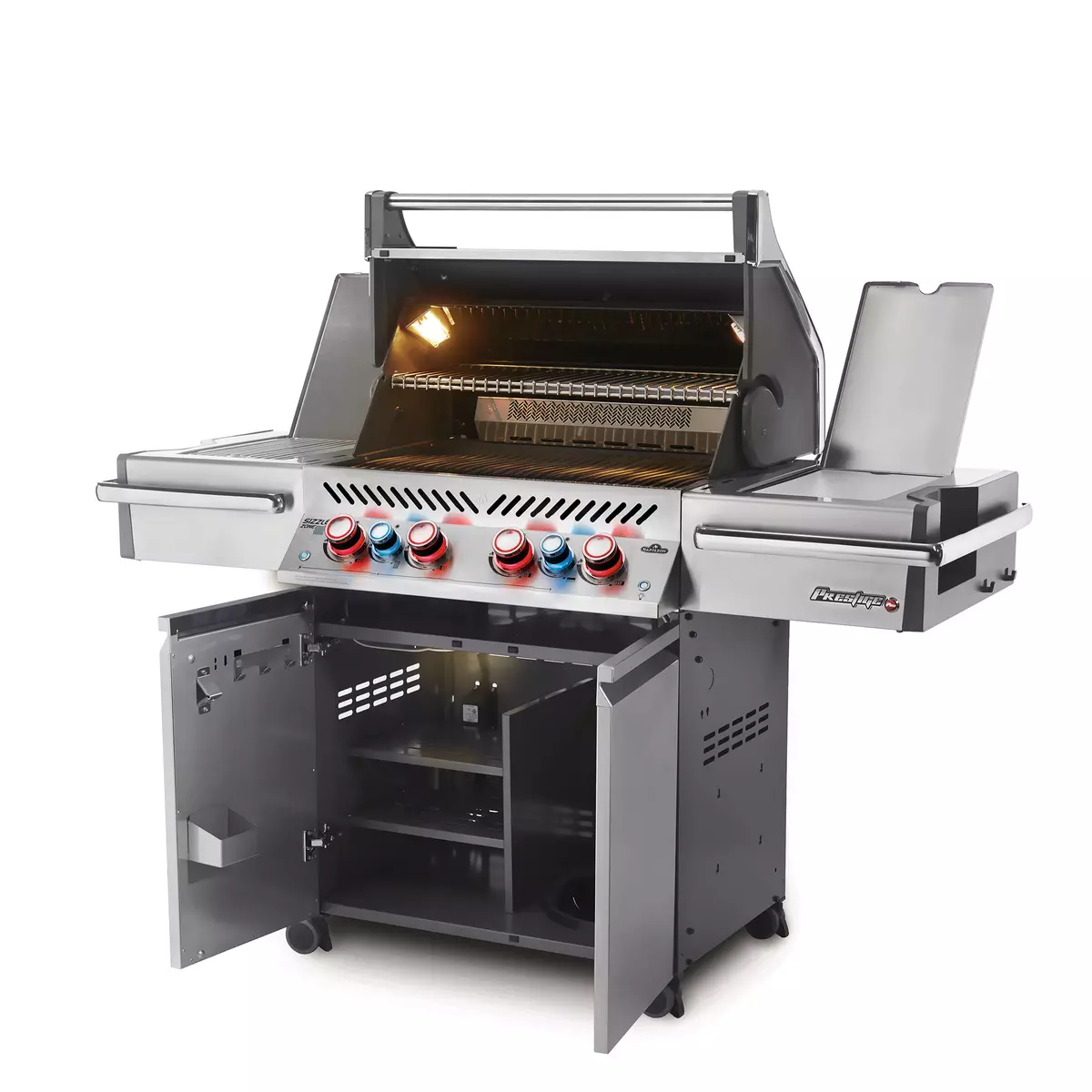 Napoleon Prestige PRO™ 500 Zilver open, Napoleon, BBQkopen