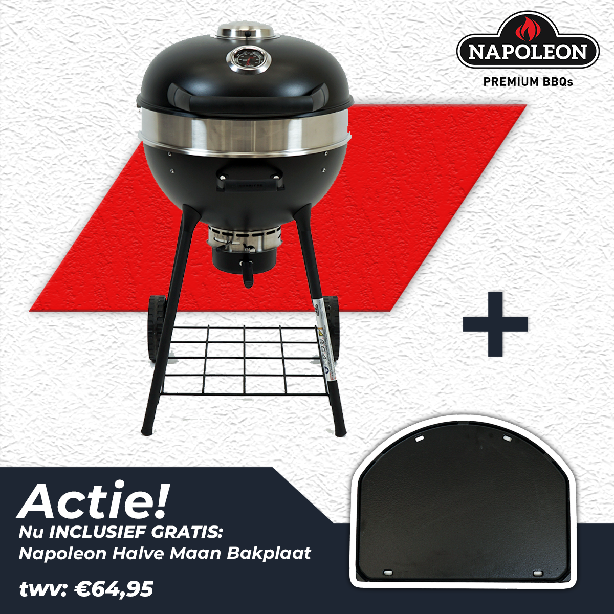 NAPOLEON PRO KETTLE 22IN MATTE BLACK - afbeelding 1