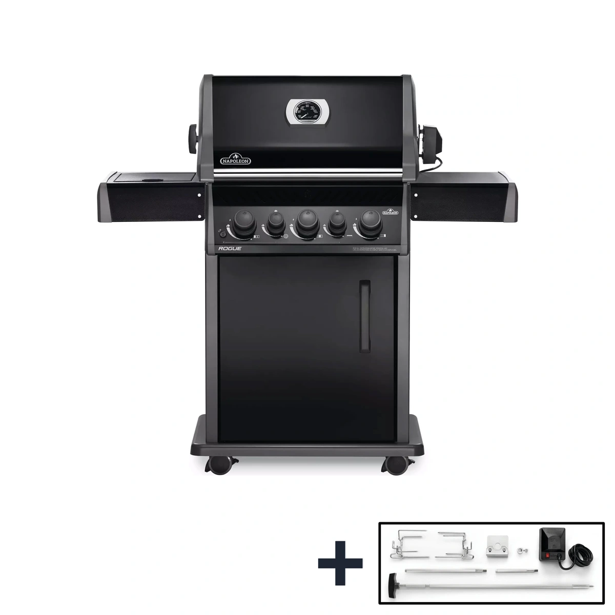 Napoleon Rogue® 425 RSB Zwart inclusief draaispit, Napoleon, BBQkopen