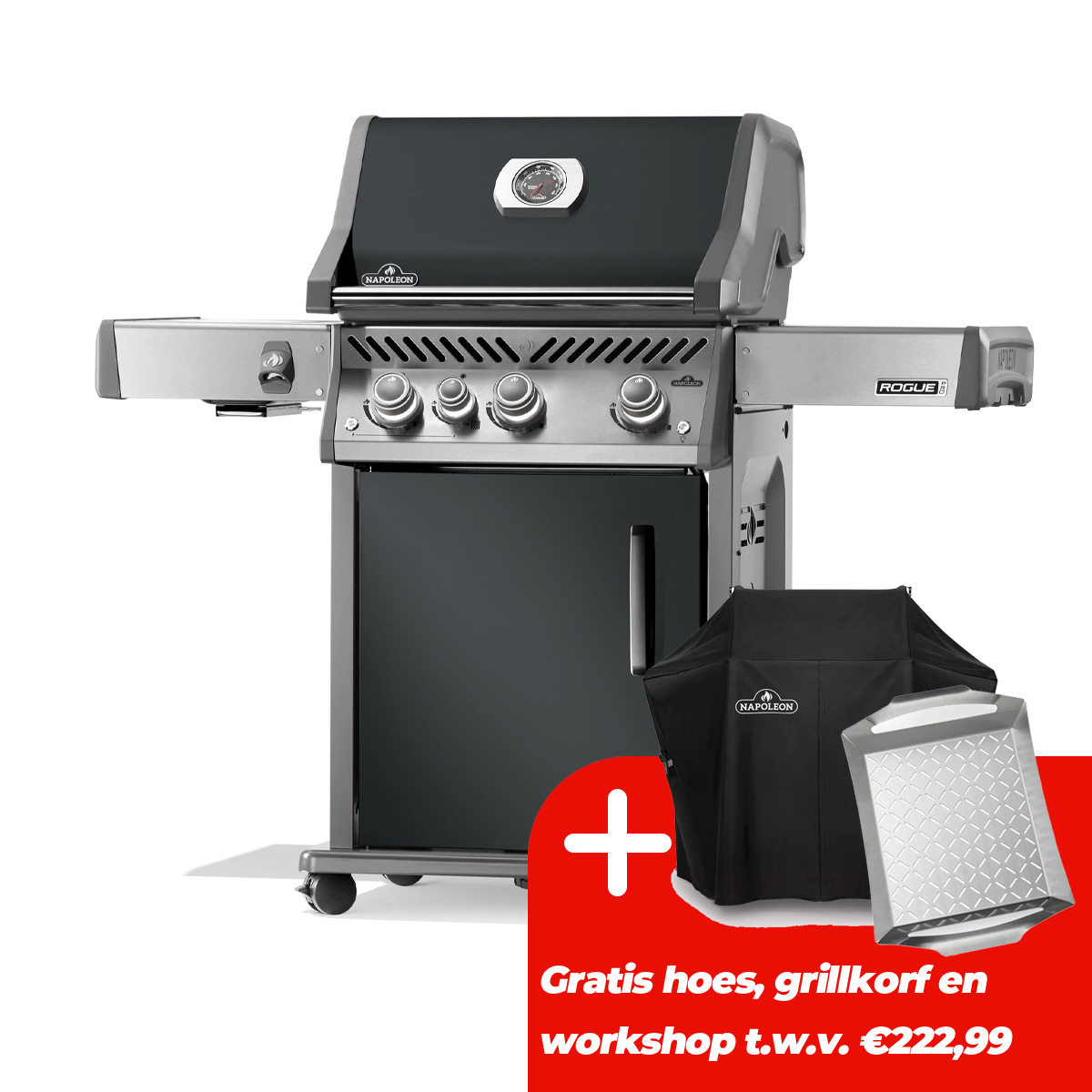 Napoleon Rogue Pro 425 Gas BBQ Limited Edition Grijs Barbecue - afbeelding 1