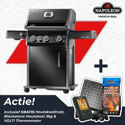 Napoleon Rogue PRO 425 Gas BBQ Zwart Barbecue - afbeelding 1
