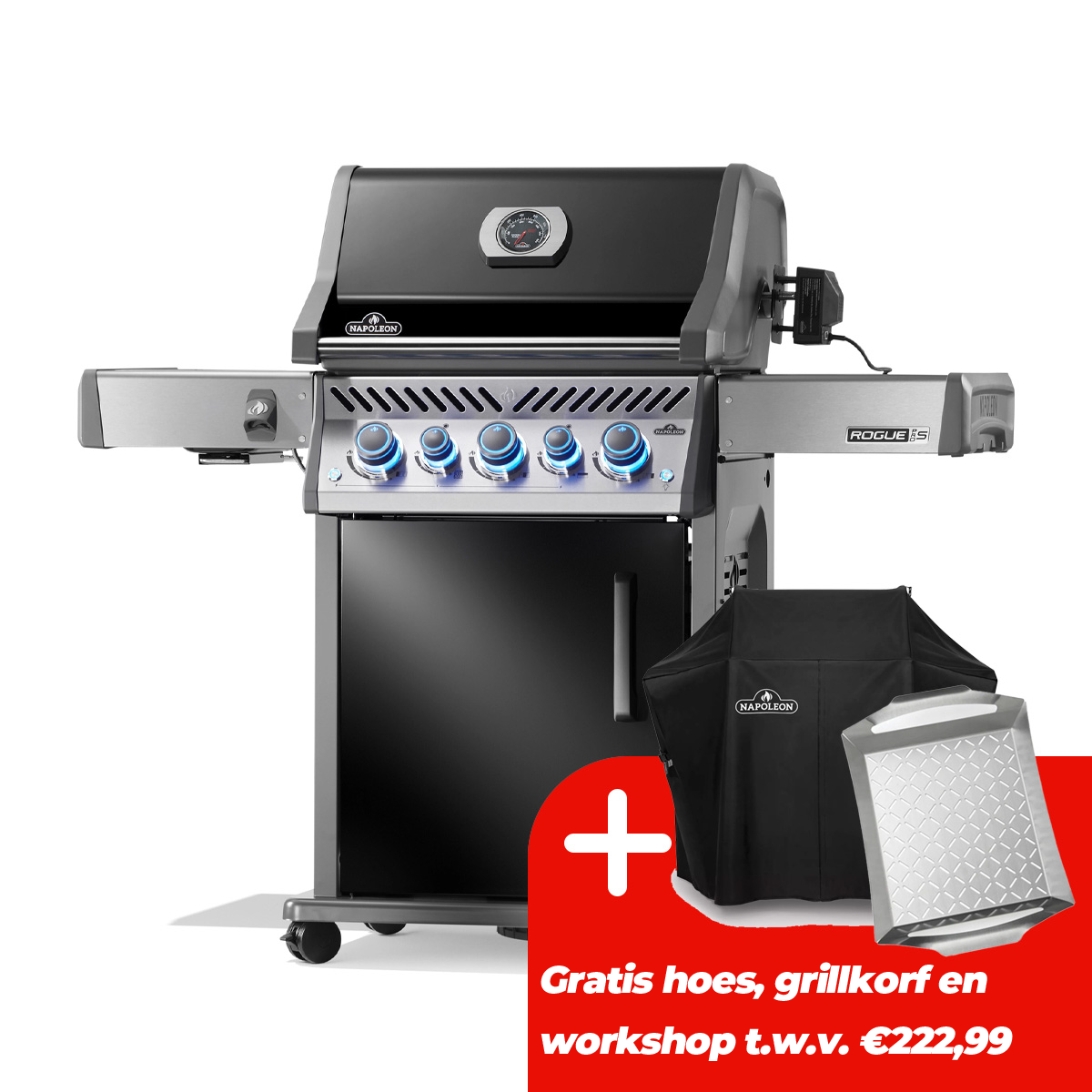 Napoleon Rogue PRO-S 425 Gas BBQ Zwart Barbecue - afbeelding 1