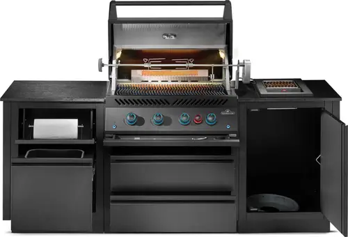 Oasis compact mat zwart open, Napoleon, bbqkopen.nl