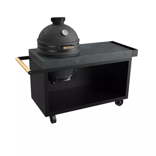 OFYR Kamado Table Black 135 PRO Concrete TB - bbqkopen.nl