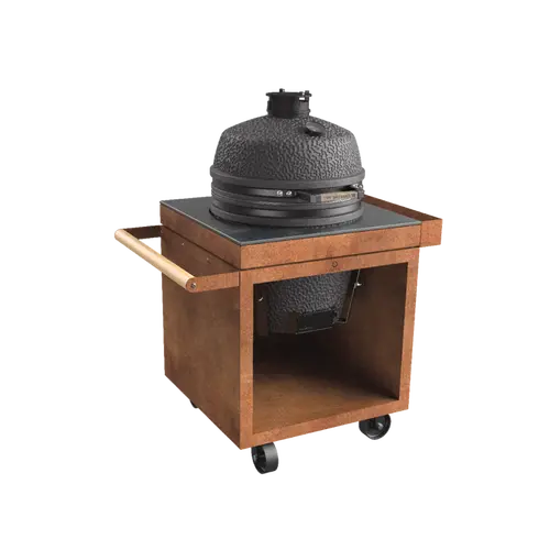 Ofyr Kamado Table Corten 75 PRO+ Corten Ceramic Dark, Ofyr, BBQkopen