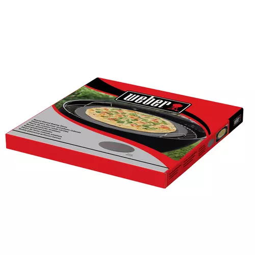 Pizzasteen geglazuurd rond d36cm - verpakking - bbqkopen.nl