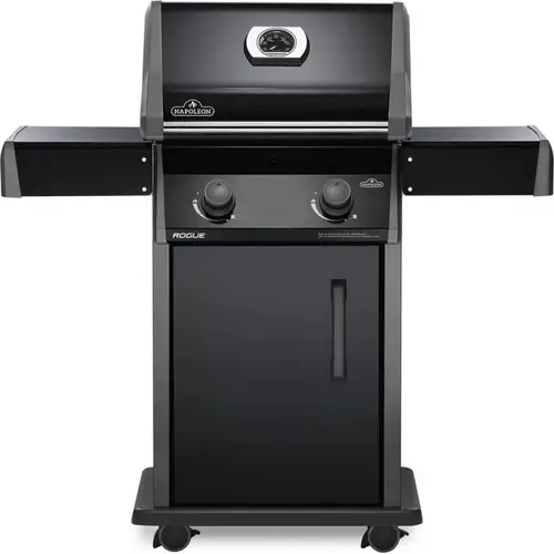Rogue 365 matte black LPG voorkant, Napoleon, BBQkopen.nl