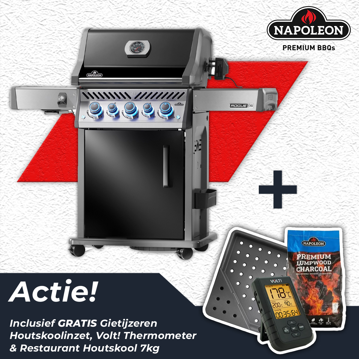 Rogue pro-s 425 incl.spit zwart - afbeelding 1