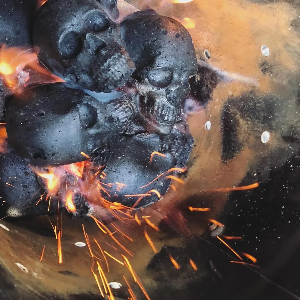 Skulls Doodskop briketten 15 stuks sfeer, bbqkopen