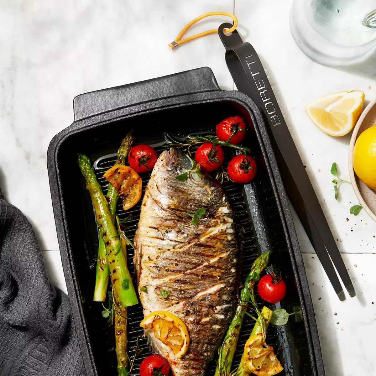 Boretti Solido Rechthoekige Grillpan, Gerecht, Boretti, BBQkopen