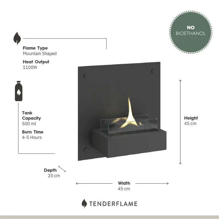 Solo 90 Black afmetingen, Tenderflame, bbqkopen.nl