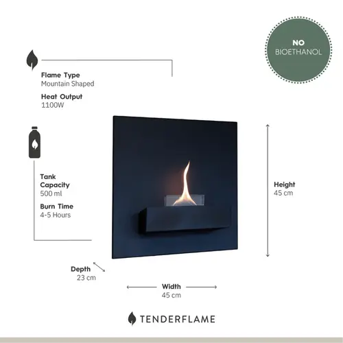 Square 90 Black informatie, Tenderflame, bbqkopen.nl