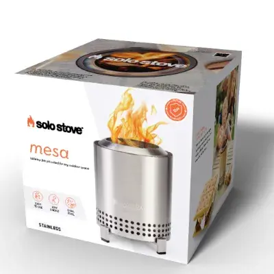Tafelvuurkorf mesa rvs d12.7cm verpakking, Solo Stove, bbqkopen