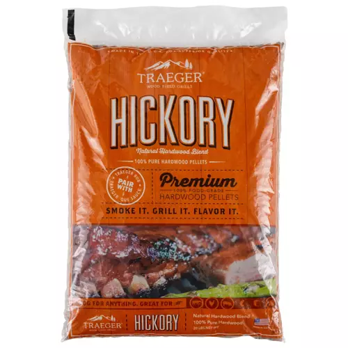Traeger hickory pellets 9kg www.bbqkopen.nl