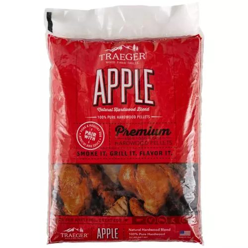 Traeger Appel pellets 9 kg www.bbqkopen.nl