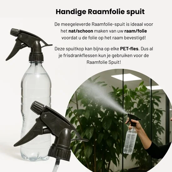 VERBO WINDOW PRIVACY FILM SILVER 60X200CM handige raamfolie spuit, verbo, bbqkopen.nl