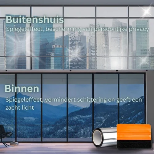 VERBO WINDOW PRIVACY FILM SILVER 60X200CM buiten en binnen, verbo, bbqkopen.nl