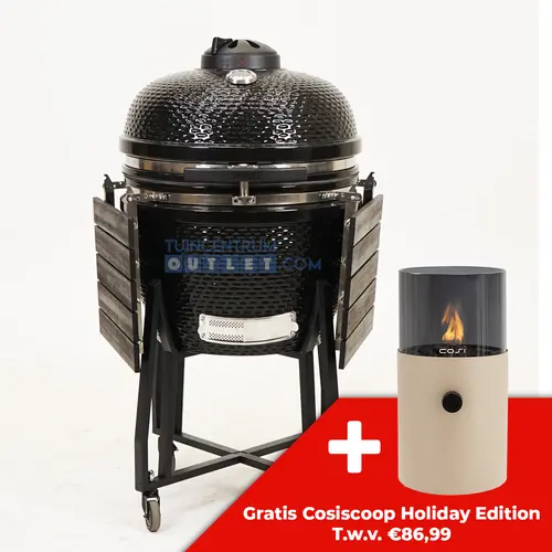 Volt! Industries Grenade Grill 24 inch Zwart Keramische Kamado BBQ XL Barbecue
