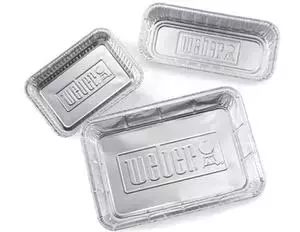 Weber Aluminium BBQ Lekbakjes Klein 10 stuks Druip Bakje Drip Pans - afbeelding 1