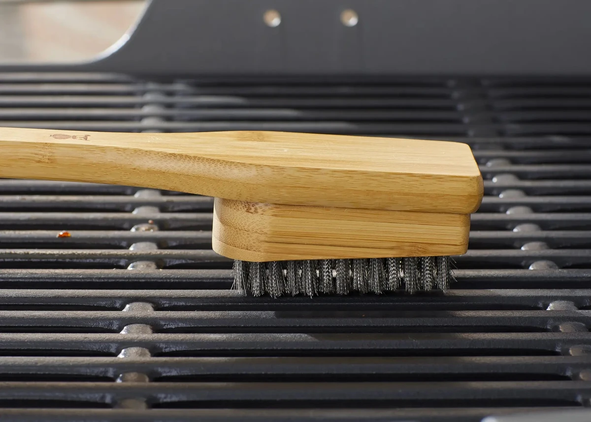 Weber® Bamboe Grillborstel (46 cm) - Close-up, Weber, BBQkopen