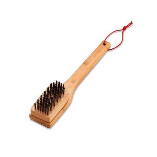 Weber® Bamboegrillborstel (30 cm), Schuin links, Weber, BBQkopen