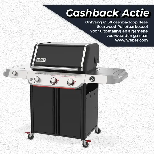 Weber Genesis E-335W Gasbarbecue Gas BBQ E335W Barbecue Zwart - afbeelding 1