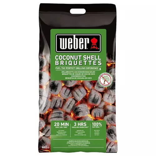 Weber kokosnoot briketten 8 kg