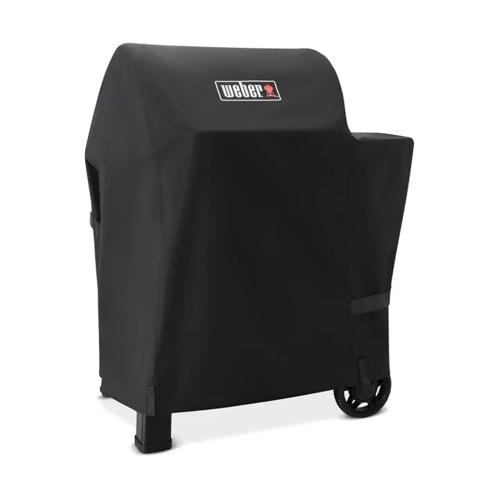 Weber Premium Barbecuehoes Searwood 600 Zwart Pellet BBQ Hoes Beschermhoes schuin, Weber, bbqkopen