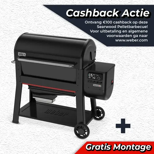 Weber Searwood XL 600 Pellet BBQ Barbecue Grill Smoker - afbeelding 1