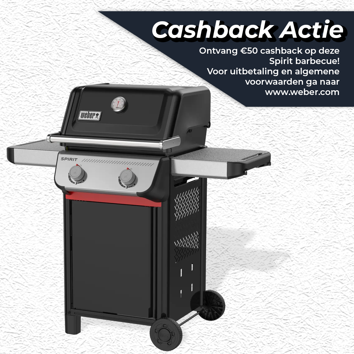 Weber Spirit E-210 Gasbarbecue Gas BBQ E210 Barbecue Zwart - afbeelding 1