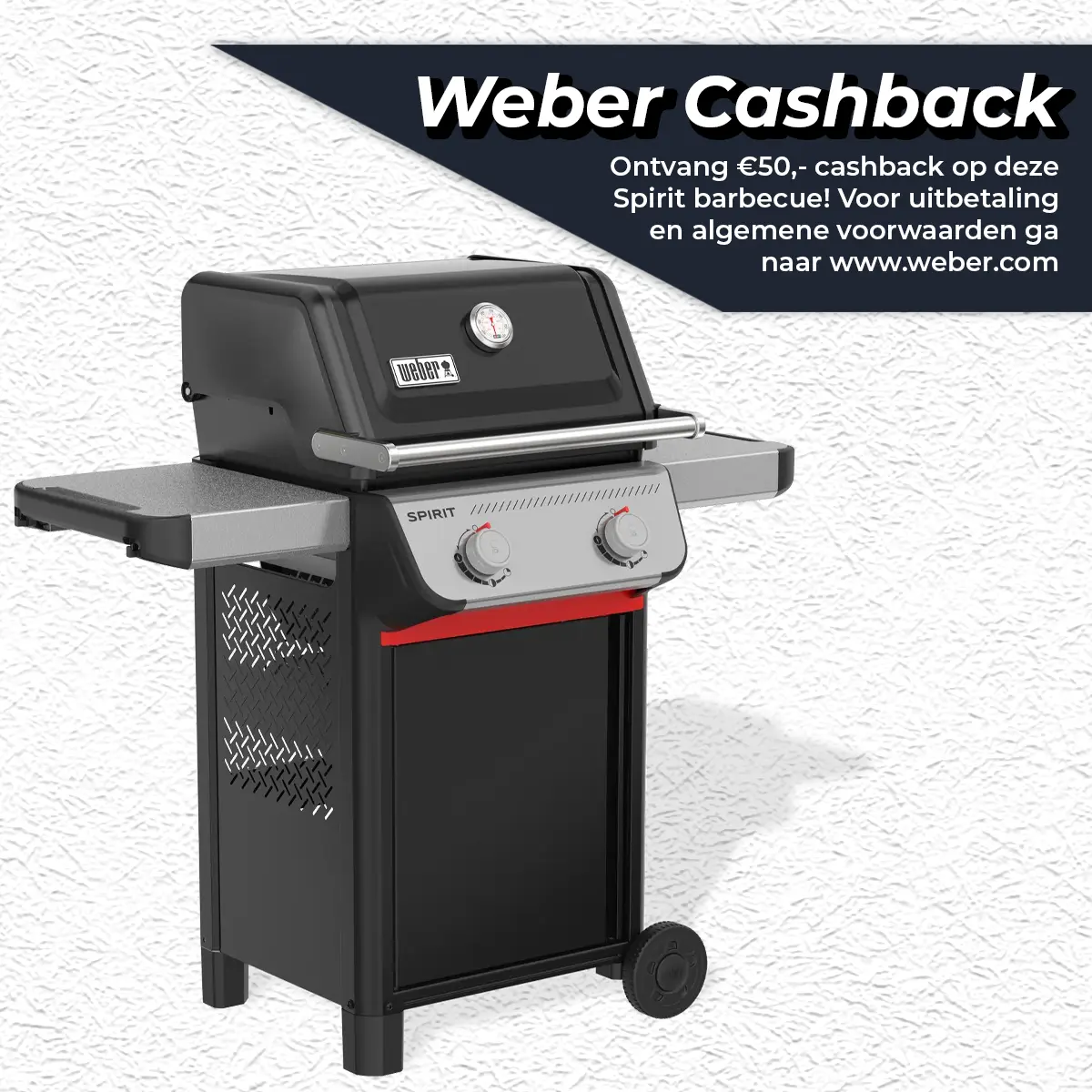BBQkopen.nl Weber Spirit E-210 Gasbarbecue Gas BBQ E210 Barbecue Zwart aanbieding