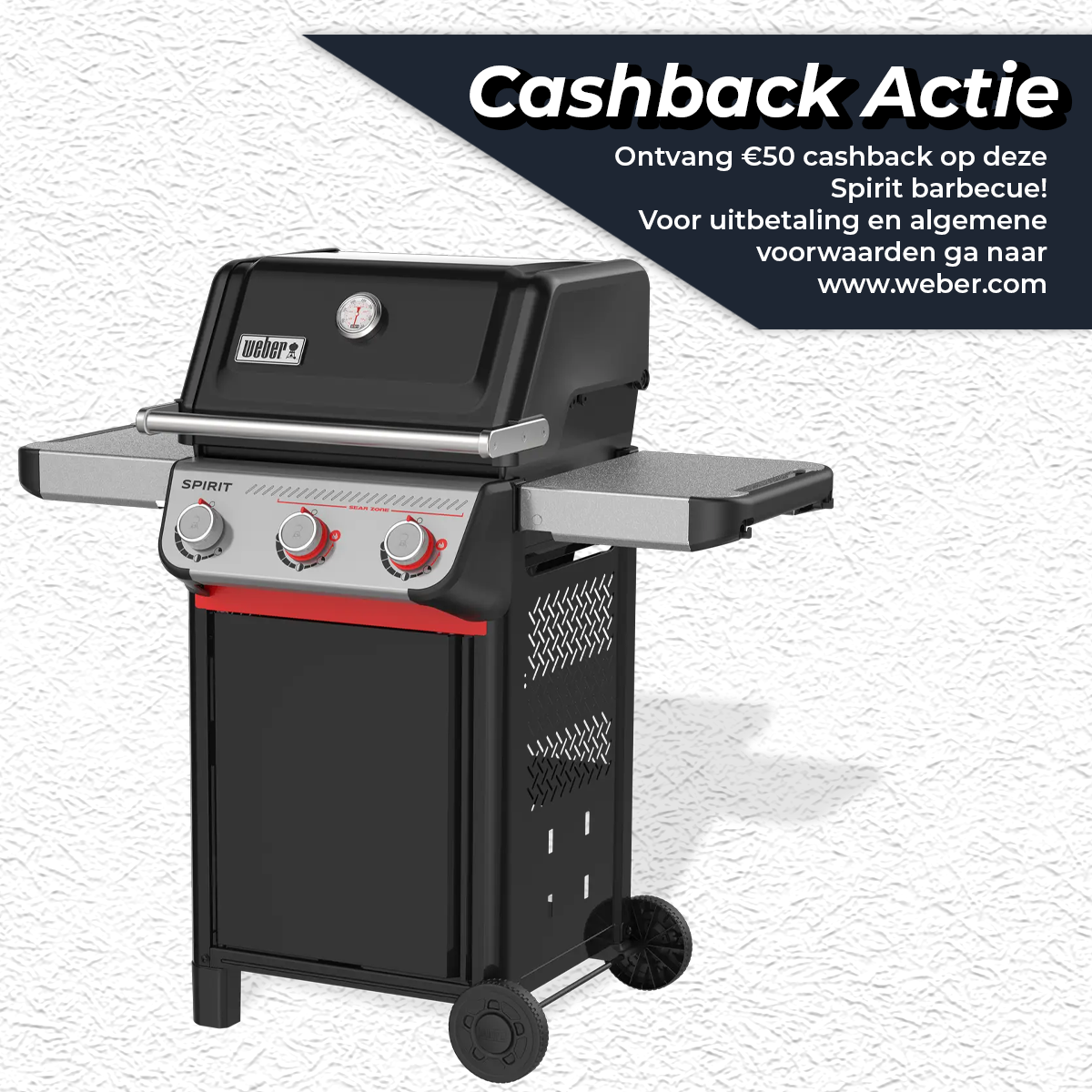 Weber Spirit E-325 Gasbarbecue Gas BBQ E325 Barbecue Zwart GBS - afbeelding 1