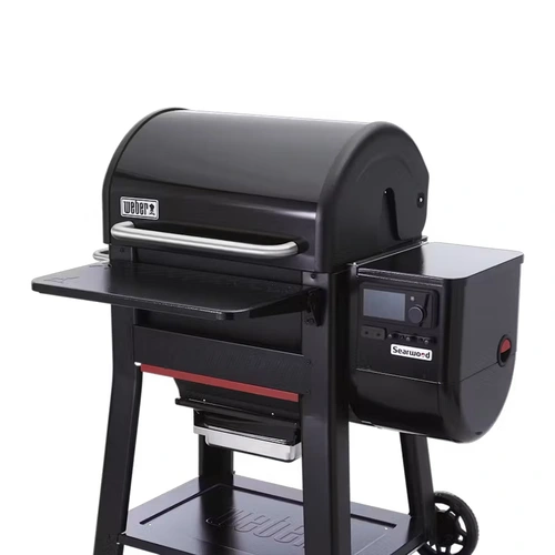 Weber Tafel Searwood 600 Werktafel Voorzijde Zwart Pellet BBQ Front Table Shelf