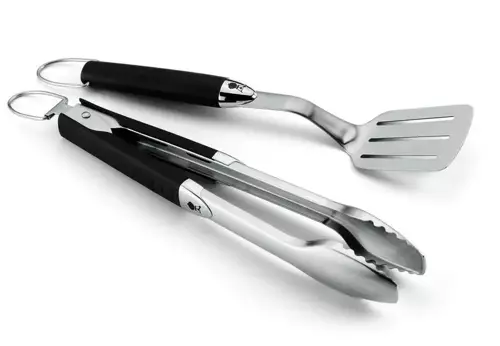 Weber Premium Tool Set - Tweedelig, roestvrij staal, zwart