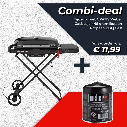 Weber Traveler Compact Gasbarbecue Gas BBQ - Actie, Weber, BBQkopen